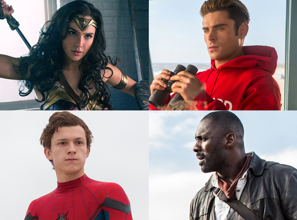 Wonder Woman, Dark Tower, Baywatch, Spider-man Homecoming Wonder Woman, Dark Tower, Baywatch, Spider-man Homecoming